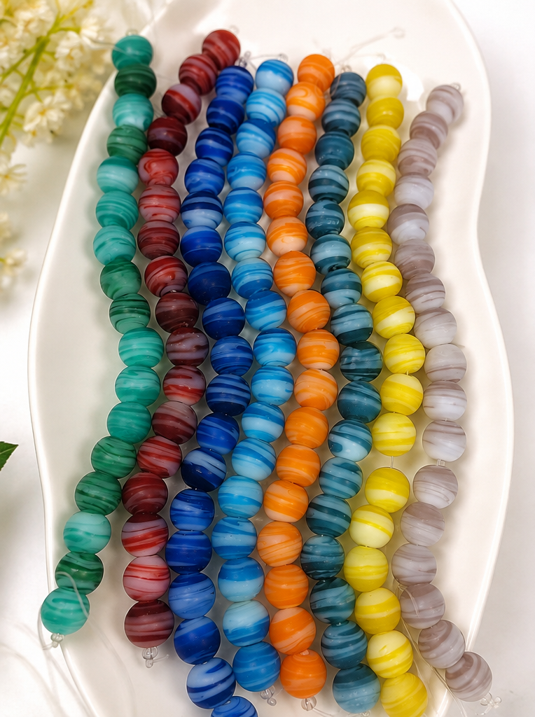 Natural Agate Round colorful Beads 12mm